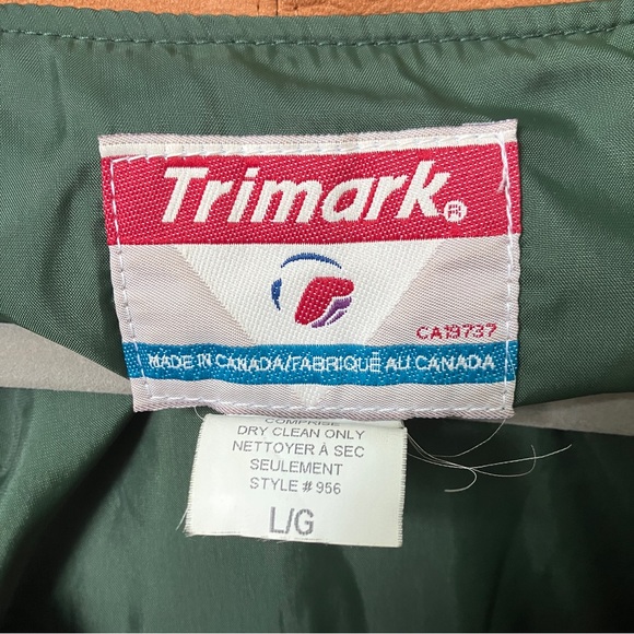 Vintage TriMark Enjoy Coca-Cola Plaid Wool Quarter Zip Lined Sweater Jacket - Picture 6 of 6